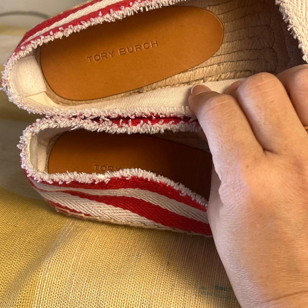 frayed striped canvas aline dinem - Picture 6 of 7